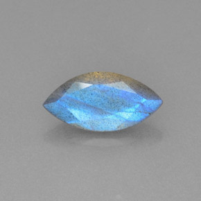 2.15 ct Blue Labradorite Gemstone, Labradorite Gem in Marquise Facet Shape for Sale.