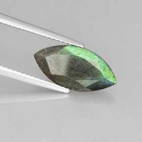 2.95 ct Blue Labradorite Stone, Natural Labradorite in Marquise Facet Shape for Sale