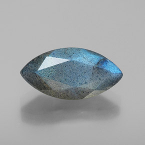 2.82 ct Blue Labradorite Gemstone, Labradorite Gem in Marquise Facet Shape for Sale.