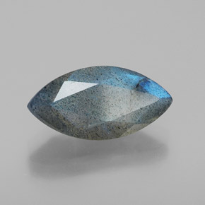 2.82 ct Blue Labradorite Stone, Natural Labradorite in Marquise Facet Shape for Sale