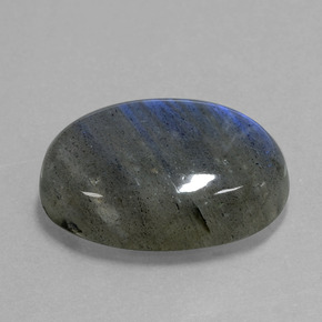 21.85 ct Blue Labradorite Stone, Natural Labradorite in Oval Cabochon Shape for Sale