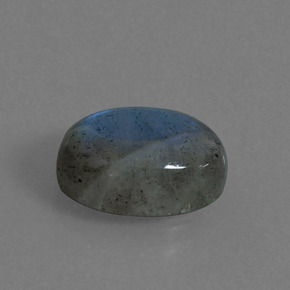 5.70 ct Blue Labradorite Stone, Natural Labradorite in Oval Cabochon Shape for Sale