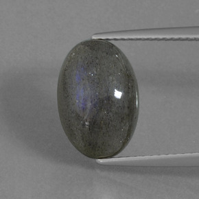 5.82 ct Blue Labradorite Gemstone, Labradorite Gem in Oval Cabochon Shape for Sale.