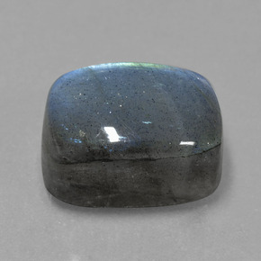 10.66 ct Blue Labradorite Stone, Natural Labradorite in Cushion Cabochon Shape for Sale
