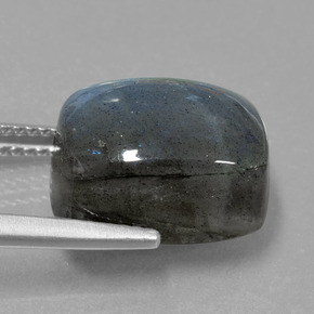 Labradorite Gemstone in 14 x 10 mm (calibrated) Size for Sale, Labradorite Stone in Gray Blue Sheen Color