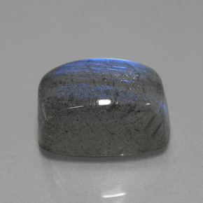 9.80 ct Blue Labradorite Stone, Natural Labradorite in Cushion Cabochon Shape for Sale