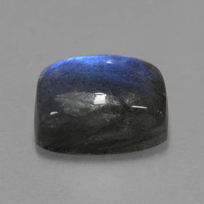 9.44 ct Blue Labradorite Stone, Natural Labradorite in Cushion Cabochon Shape for Sale