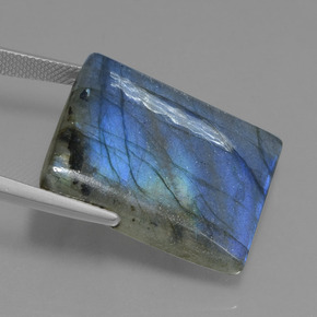 Labradorite Gemstone in 25.8 x 22.3 mm Size for Sale, Labradorite Stone in Gray Blue Sheen Color