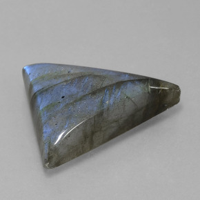 18.46 ct Blue Labradorite Stone, Natural Labradorite in Trillion Cabochon Shape for Sale