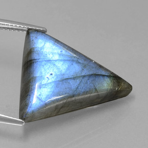 Labradorite Gemstone in 23.1 x 19.8 mm Size for Sale, Labradorite Stone in Gray Blue Sheen Color