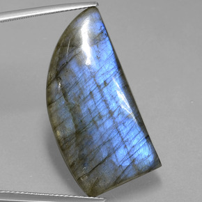 25.81 ct Blue Labradorite Gemstone, Labradorite Gem in Fancy Cabochon Shape for Sale.