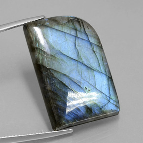39.46 ct Blue Labradorite Gemstone, Labradorite Gem in Fancy Cabochon Shape for Sale.