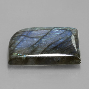 39.46 ct Blue Labradorite Stone, Natural Labradorite in Fancy Cabochon Shape for Sale