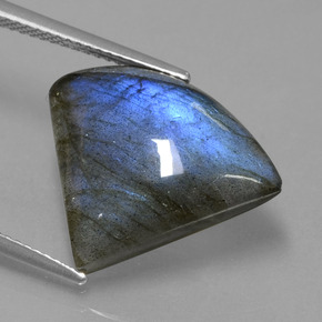 Labradorite Gemstone in 19.9 x 16.9 mm Size for Sale, Labradorite Stone in Gray Blue Sheen Color