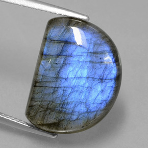 12.78 ct Blue Labradorite Gemstone, Labradorite Gem in Fancy Cabochon Shape for Sale.
