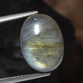 Многоцветный Лабрадорит Камень - 6.4ct Овал Кабошон (ID: 469532)
