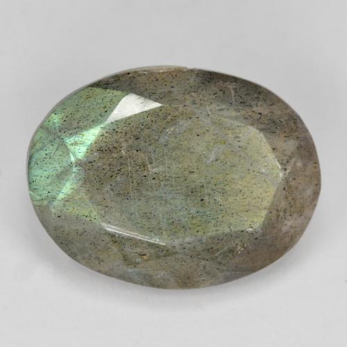 Multicolor Labradorite Gem - 9.7ct Oval Facet (ID: 473419)