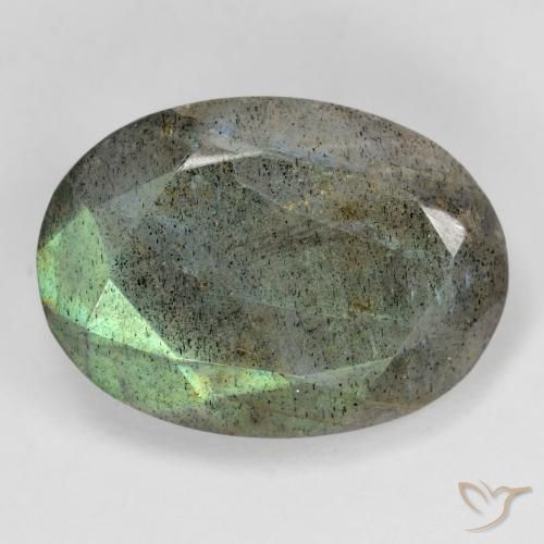 11.45ct Natural Multicolor Labradorite, Oval, Translucent