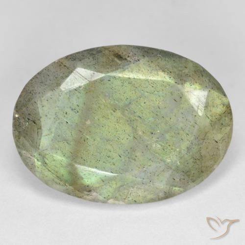 10.67ct Natural Multicolor Labradorite, Oval, Translucent, Photo A