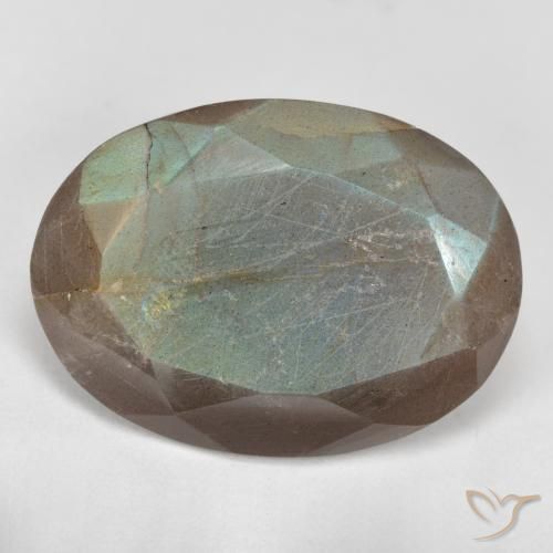 10.16ct Natural Multicolor Labradorite, Oval, Translucent
