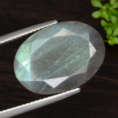 Mehrfarbig Labradorit Edelstein - 10ct Oval facettiert (ID: 473840)