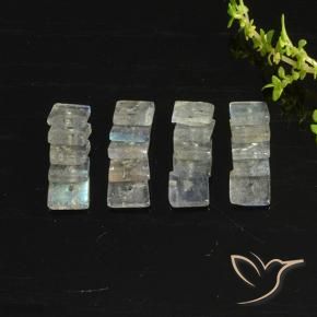 Labradorite Gemstones in 5 x 4.7 mm Size for Sale, Labradorite Stones in Multicolor Color