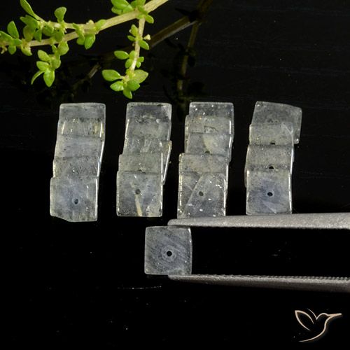 6.24ctw Natural Multicolor Labradorite, Square, Transparent