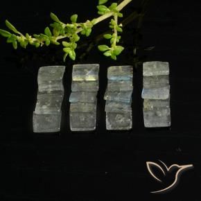 Labradorite Gemstones in 5 x 5 mm (calibrated) Size for Sale, Labradorite Stones in Multicolor Color