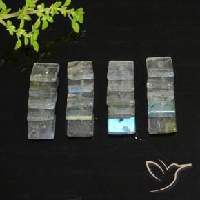 Labradorite Gemstones in 5.3 x 5.2 mm Size for Sale, Labradorite Stones in Multicolor Color