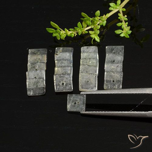 6.64ctw Natural Multicolor Labradorite, Square, Translucent