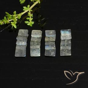 Labradorite Gemstones in 5 x 5 mm (calibrated) Size for Sale, Labradorite Stones in Multicolor Color