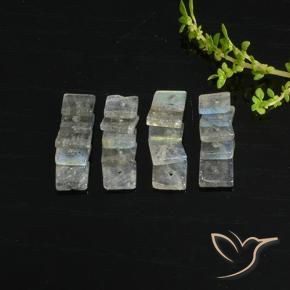 Labradorite Gemstones in 5 x 5 mm (calibrated) Size for Sale, Labradorite Stones in Multicolor Color