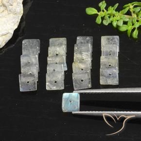 Labradorite Gemstones in 4.6 x 4.4 mm Size for Sale, Labradorite Stones in Multicolor Color