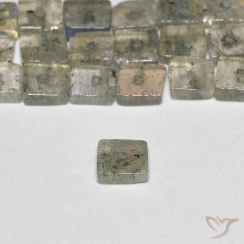 Labradorite Gemstones in 4.3 x 4.1 mm Size for Sale, Labradorite Stones in Multicolor Color