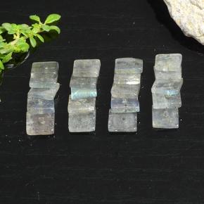 Многоцветный Лабрадорит Камень - 0.4ct Square with Hole (ID: 479223)