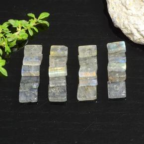 7.8ct Square with Hole Gray Blue Sheen Labradorite for sale thumb image of 7.8ct Square with Hole Gray Blue Sheen Labradorite (ID: 479224)