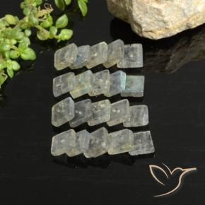 Labradorite Gemstones in 4.6 x 4.4 mm Size for Sale, Labradorite Stones in Multicolor Color