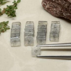 Многоцветный Лабрадорит Камень - 0.3ct Square with Hole (ID: 479228)