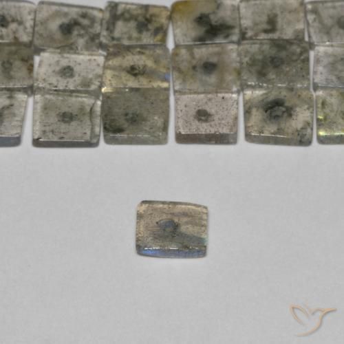 Labradorite Gemstones in 5 x 5 mm (calibrated) Size for Sale, Labradorite Stones in Multicolor Color