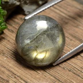 11.06 ct Multicolor Labradorite Stone, Natural Labradorite in Round Cabochon Shape for Sale