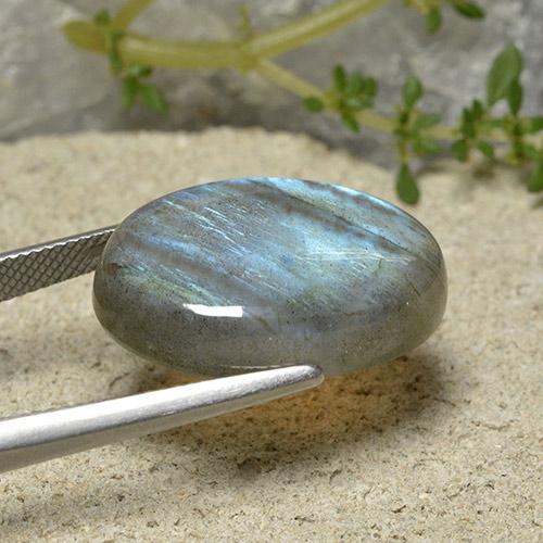 Labradorite Gemstone in 23.3 x 17.3 mm Size for Sale, Labradorite Stone in Multicolor Color