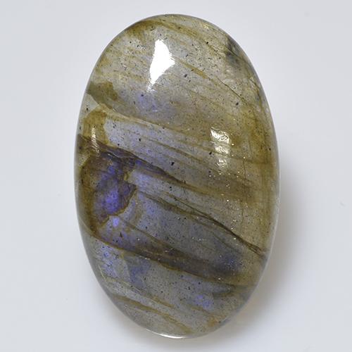 Многоцветный Лабрадорит Камень - 18.3ct Овал Кабошон (ID: 494391)
