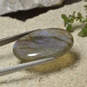 Labradorite Gemstone in 27.7 x 18.4 mm Size for Sale, Labradorite Stone in Multicolor Color