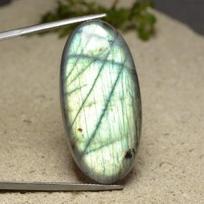 44.4ct Oval Cabochon Blue-Sheen Gray Labradorite Gem for sale 44.4ct Oval Cabochon Blue-Sheen Gray Labradorite Gem (ID: 498138)