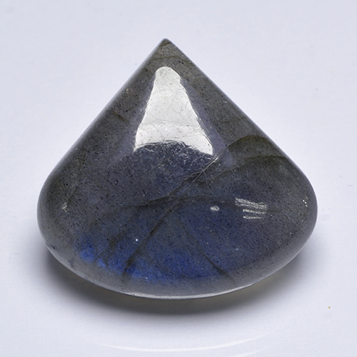 Multicolor Labradorite Gem - 27.7ct Pear Cabochon (ID: 499697)