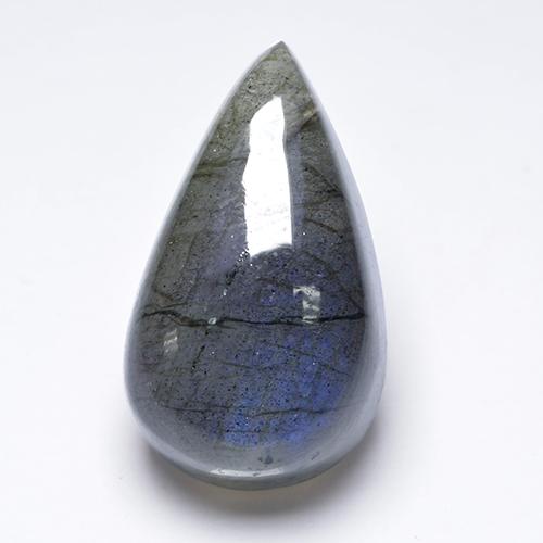 Multicolor Labradorita Gema - 19.1ct Cabujón Pera (ID: 499704)