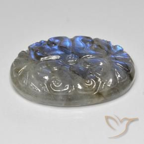 Labradorite Gemstone in 31.5 x 21.3 mm Size for Sale, Labradorite Stone in Multicolor Color
