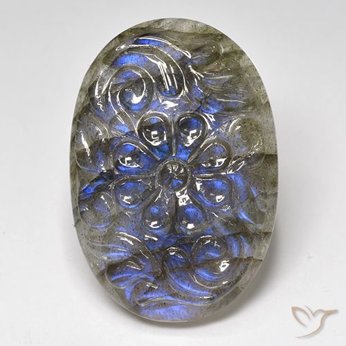 27.86ct Natural Multicolor Labradorite, Oval, Translucent