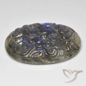 Labradorite Gemstone in 31.6 x 21.9 mm Size for Sale, Labradorite Stone in Multicolor Color