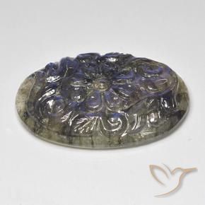 Labradorite Gemstone in 31.4 x 22 mm Size for Sale, Labradorite Stone in Multicolor Color